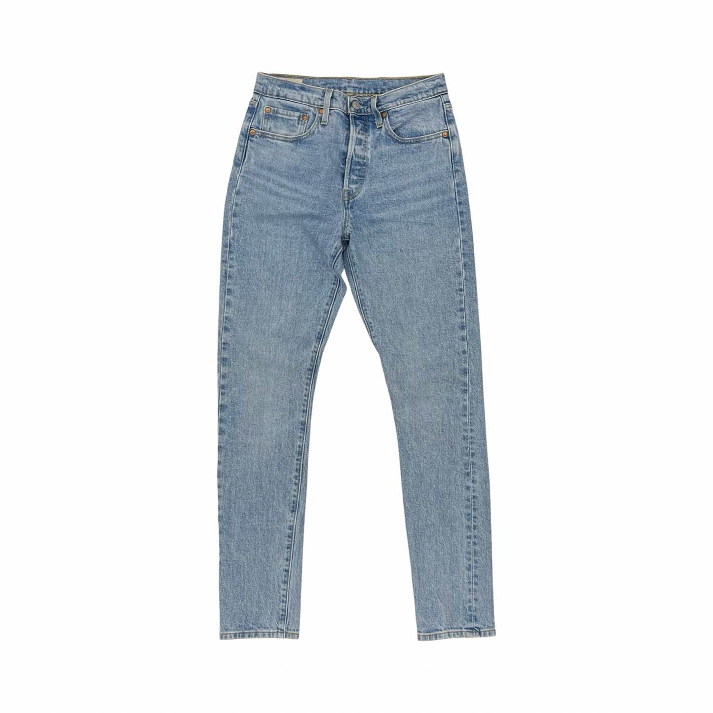 Jeans Straight By Levis In Blue Denim, Size:4