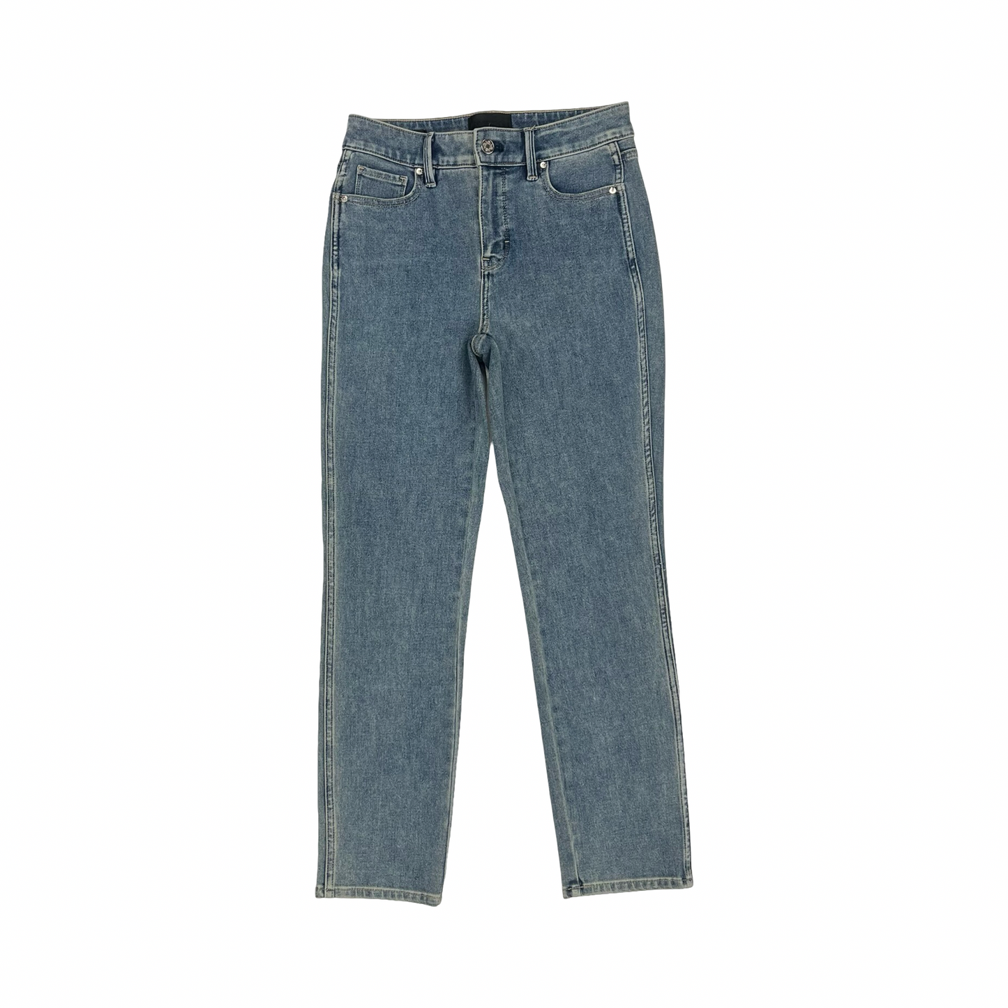 Jeans Straight By White House Black Market In Blue Denim, Size:0