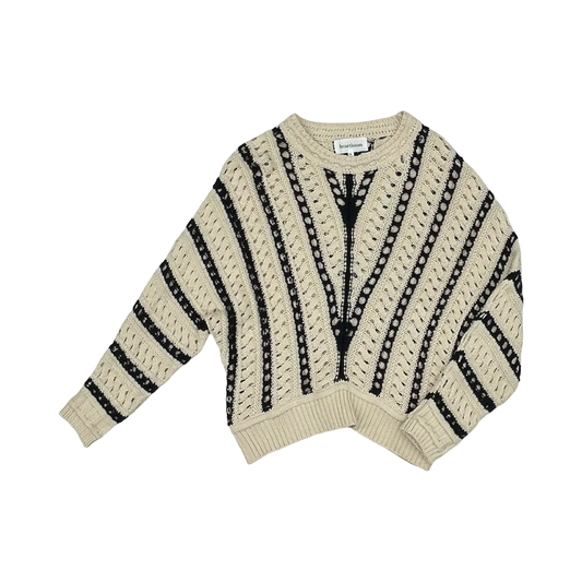 Sweater By Heartloom In Blue & Cream, Size:Xs