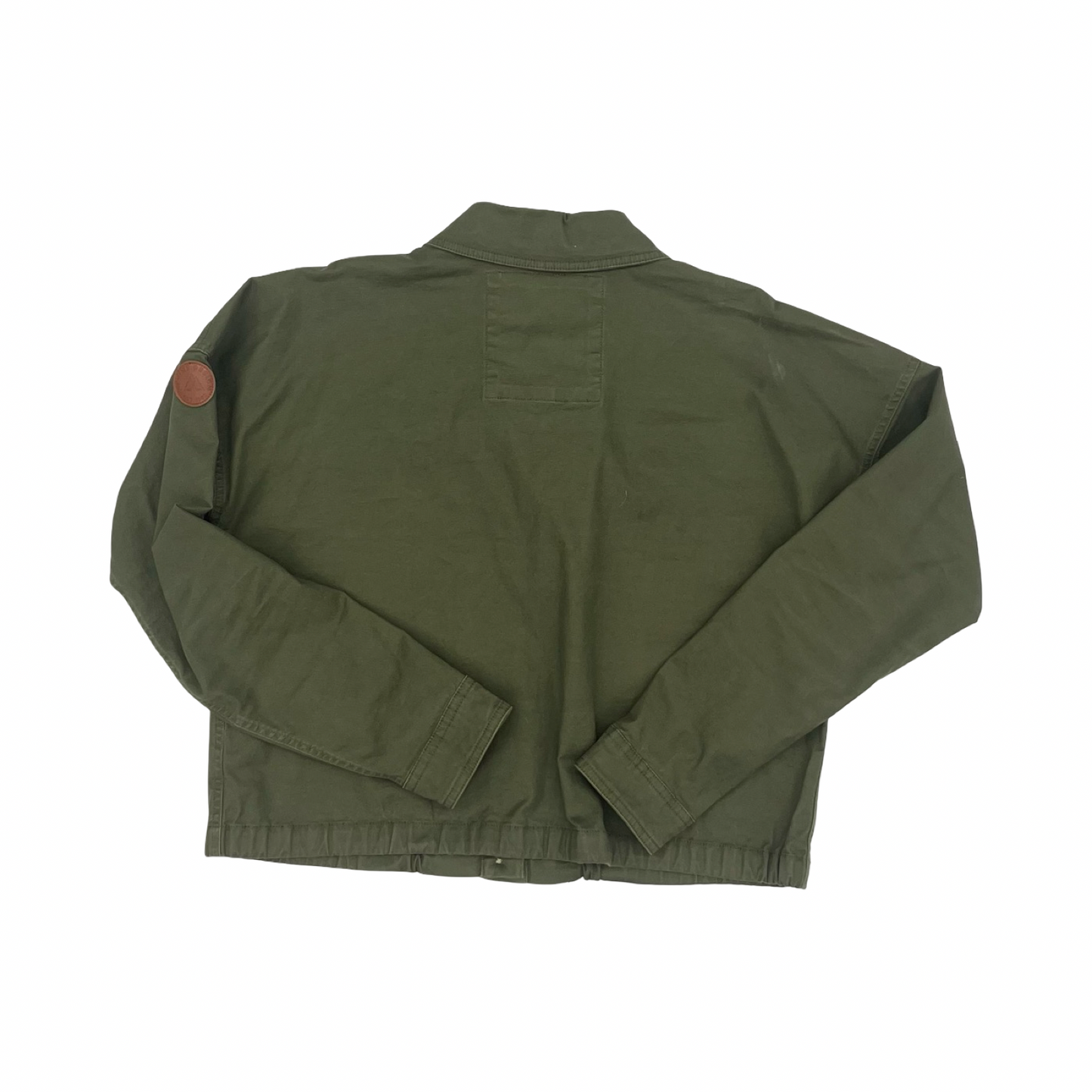 Jacket Denim By Clothes Mentor In Green, Size:M