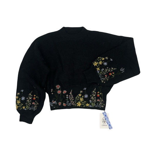 Sweater By Cider In Black, Size:1X