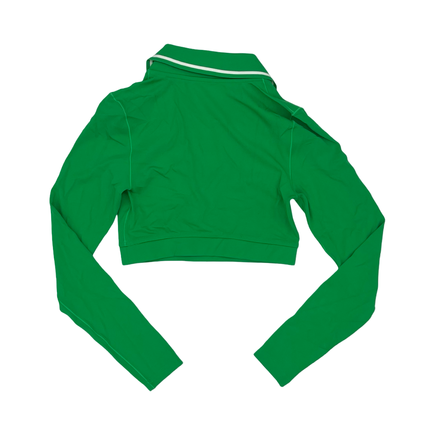 Athletic Top Ls Collar By Aerie In Green, Size:S