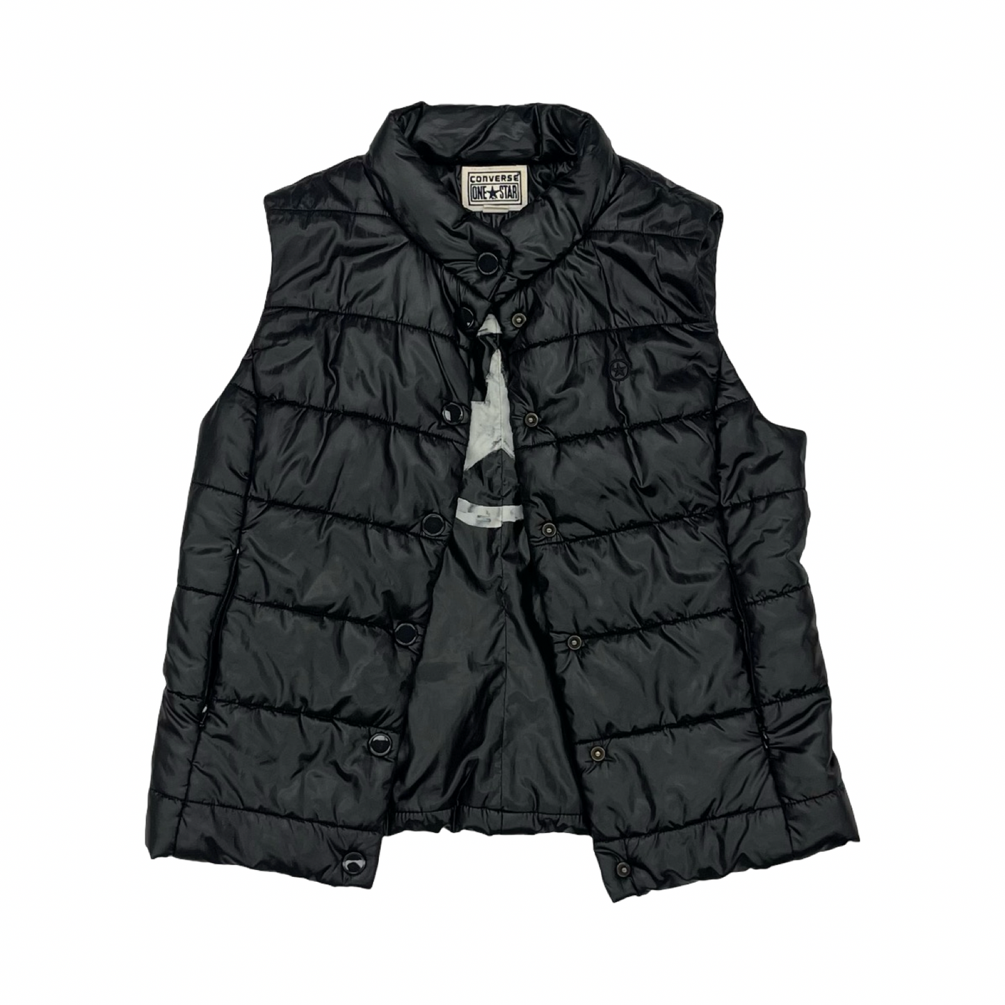 Vest Puffer & Quilted By Converse In Black, Size:M