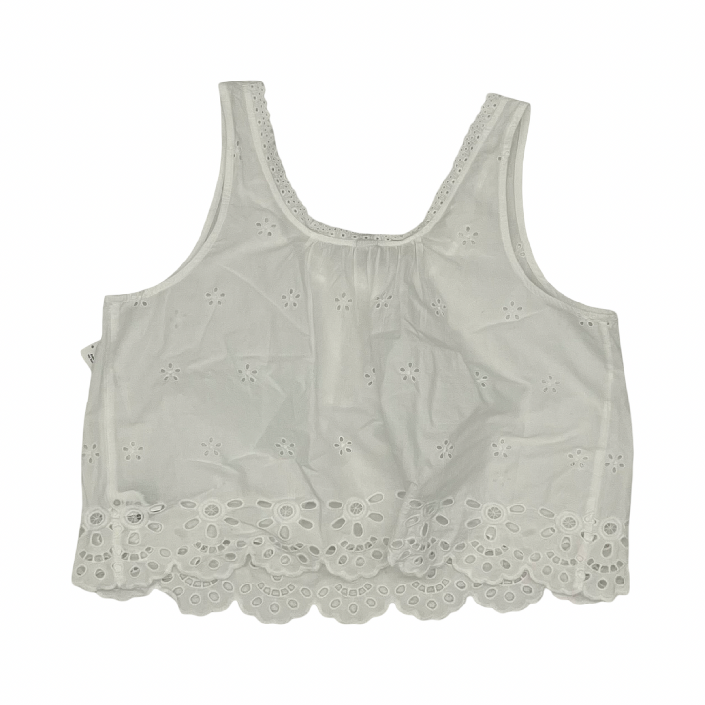 Top Sleeveless By Old Navy In White, Size:L