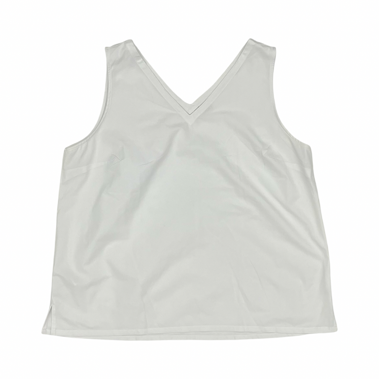 Athletic Top Ss By Eddie Bauer In White, Size:Xl