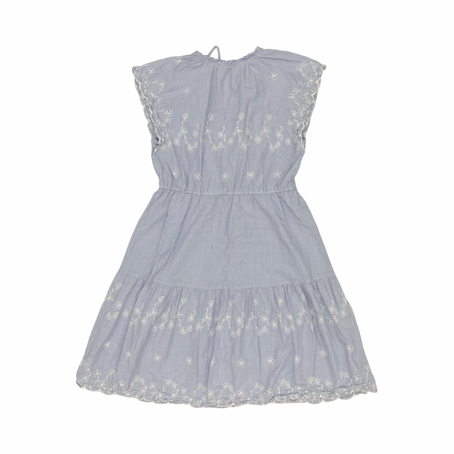 Dress Casual Midi By Liz Claiborne In Blue & White, Size:Xl