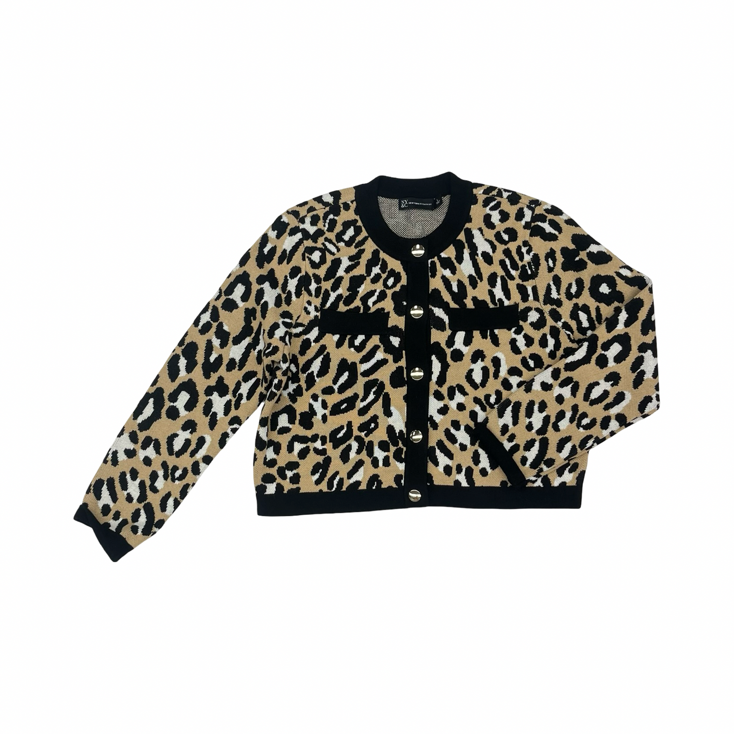 Sweater Cardigan By New York And Co In Brown, Size:L