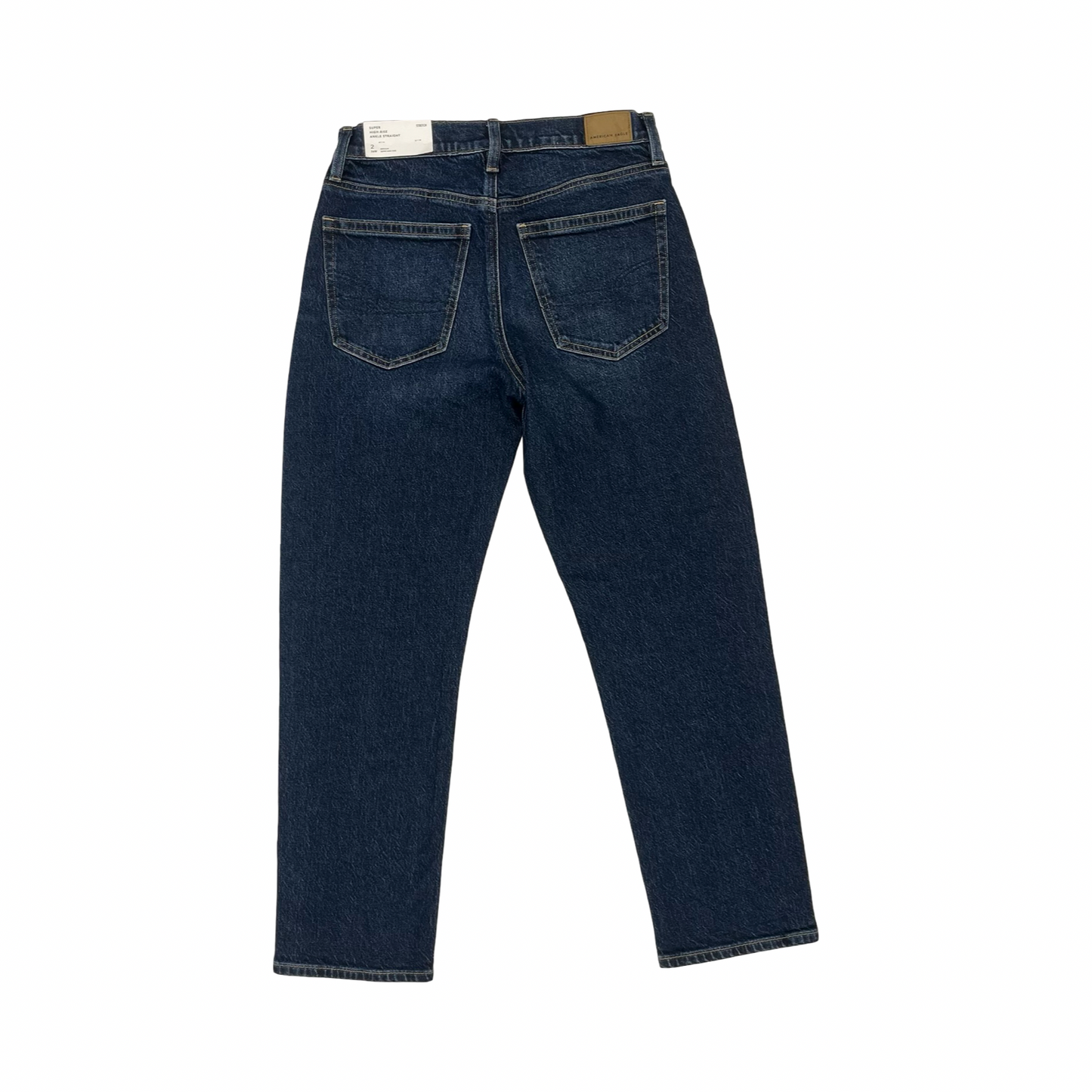 Jeans Straight By American Eagle In Blue Denim, Size:2