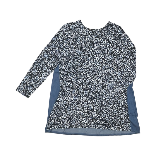 Tunic Ls By J. Jill In Blue, Size:2X