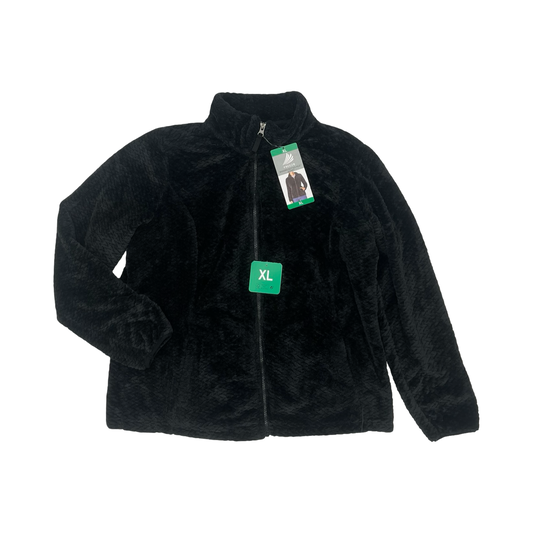 Jacket Faux Fur & Sherpa By Clothes Mentor In Black, Size:Xl