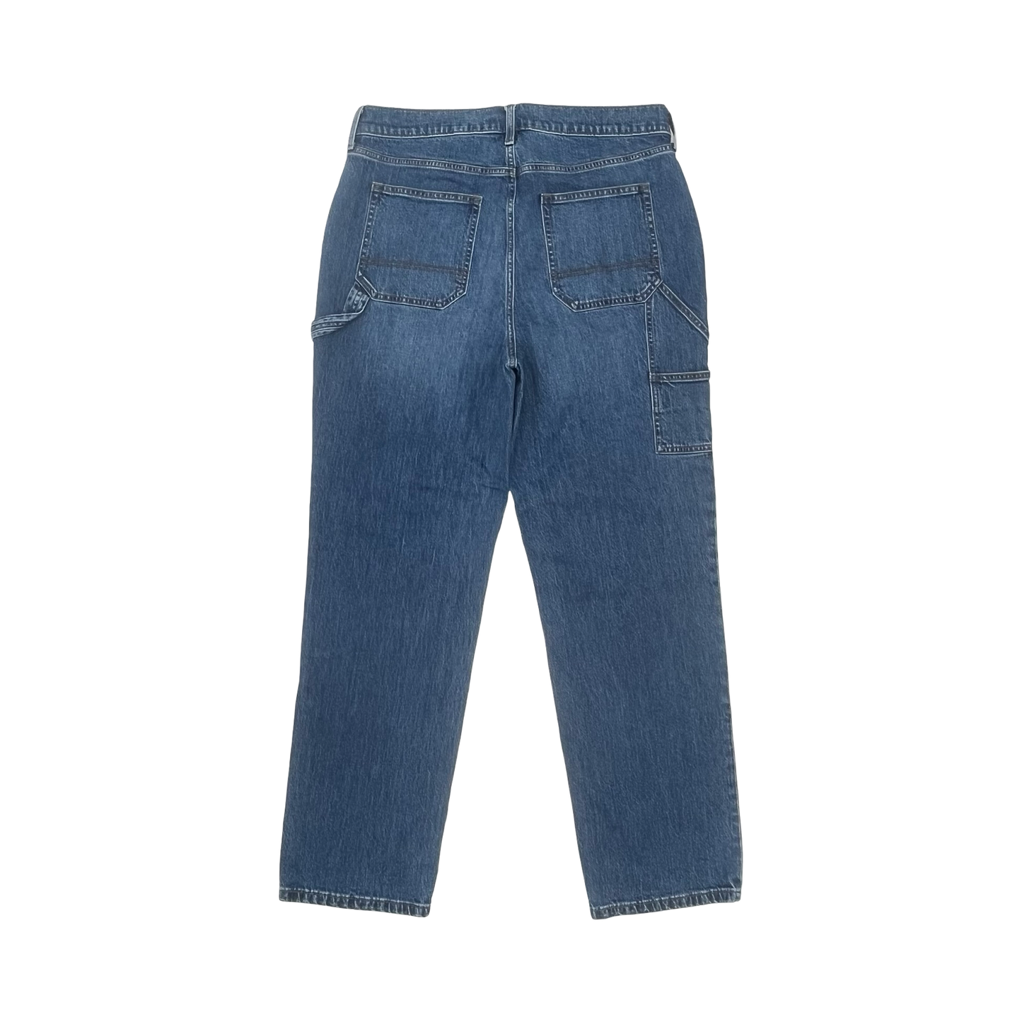 Jeans Straight By Lands End In Blue Denim, Size:16