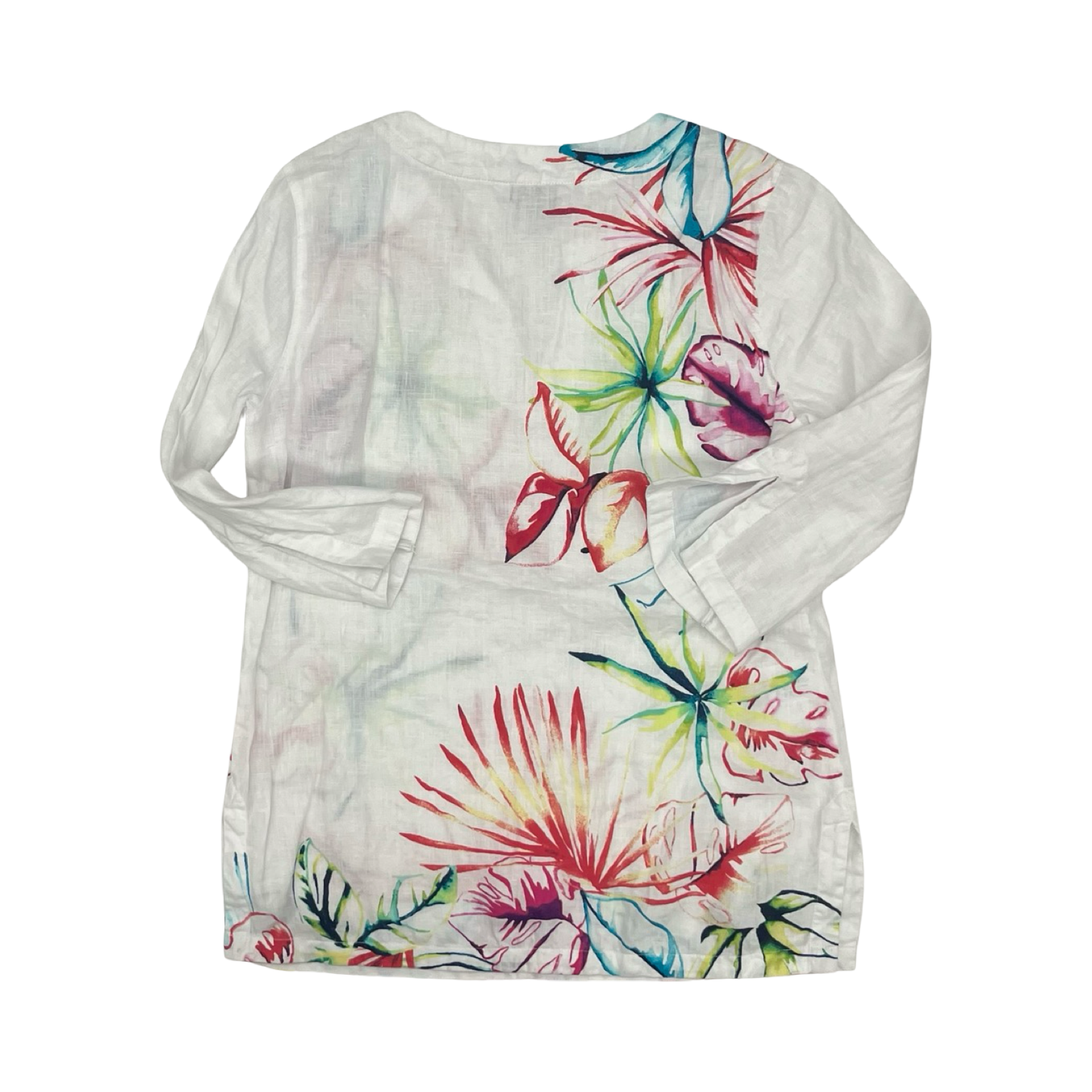 Top 3/4 Sleeve By Tommy Bahama In Floral Print, Size:Xs