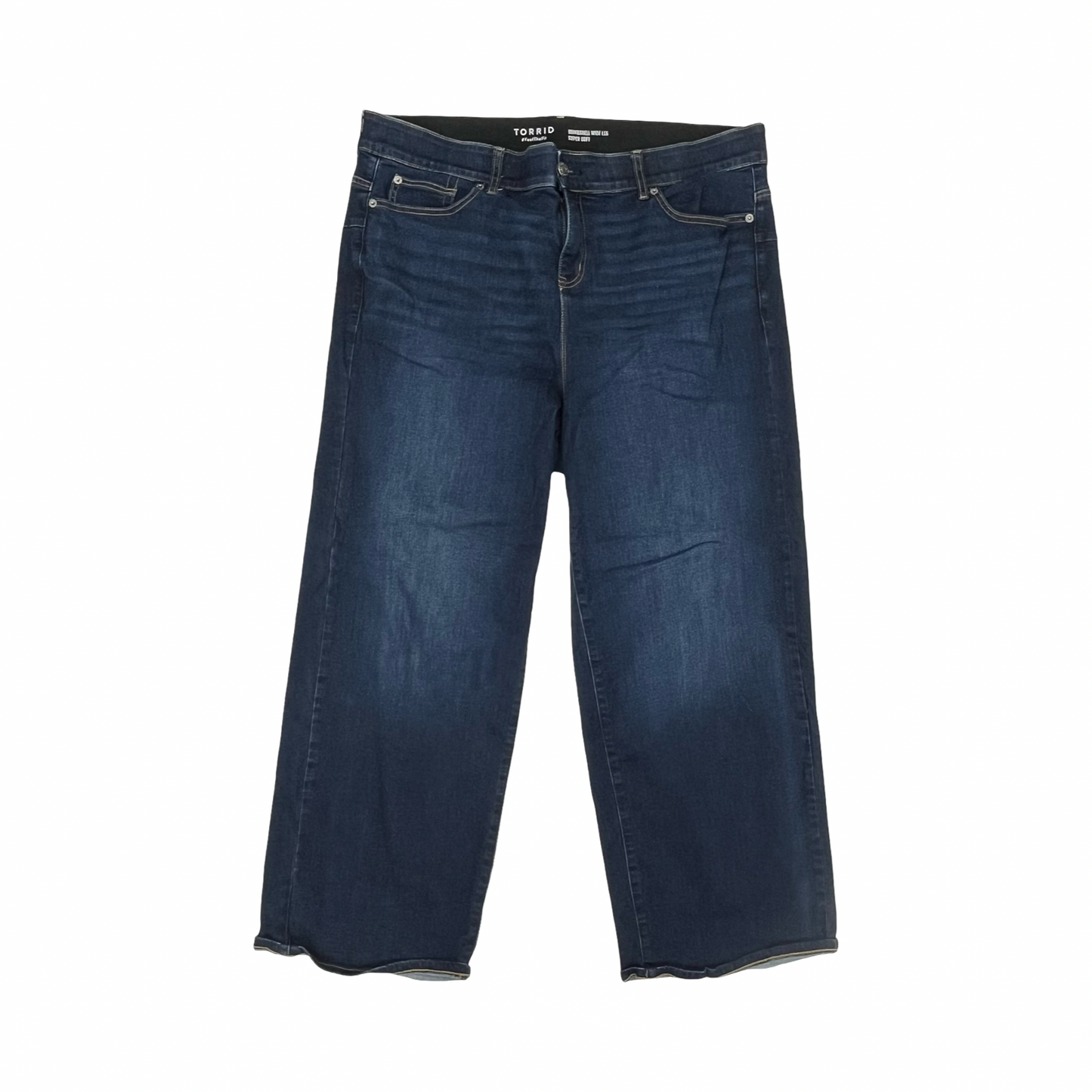Jeans Wide Leg By Torrid In Blue Denim, Size:20