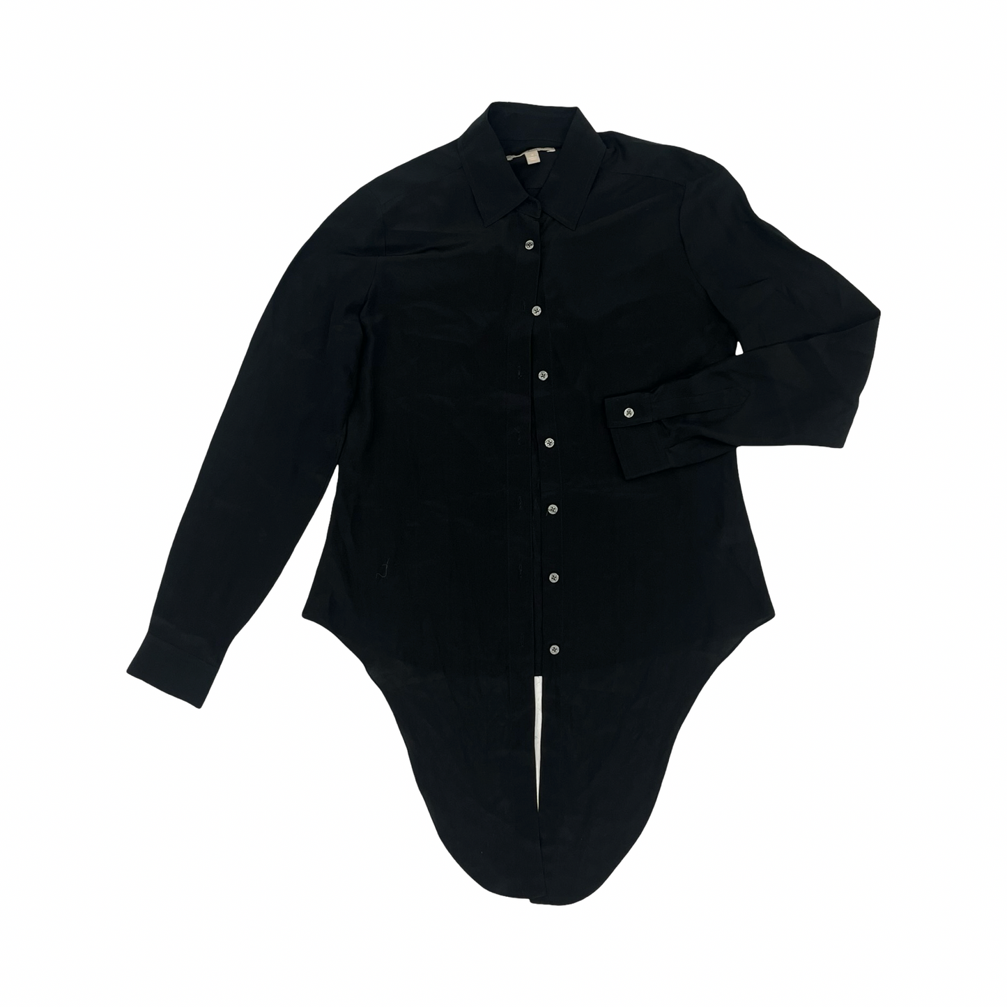 Blouse Ls By Banana Republic In Black, Size:Xs