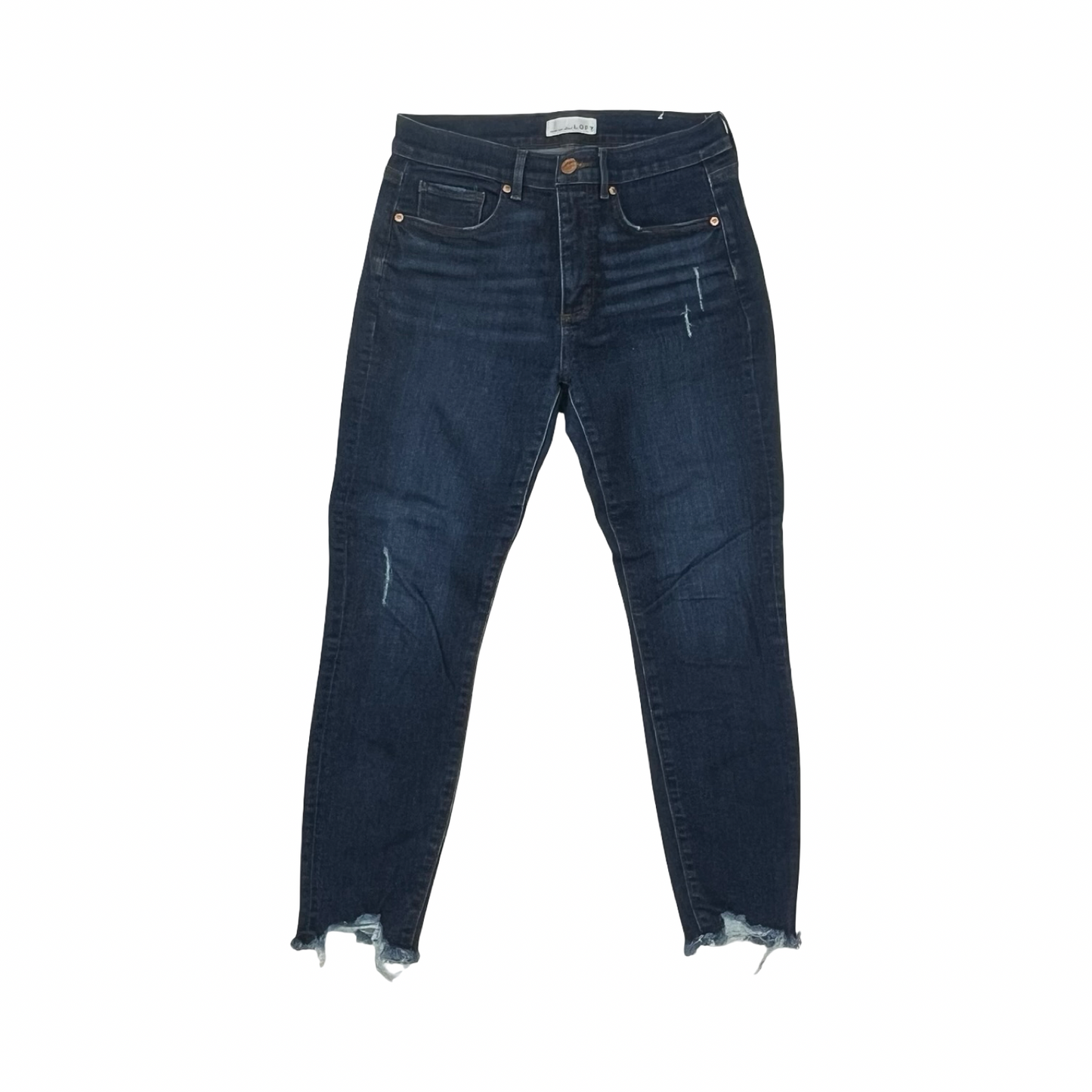 Jeans Skinny By Loft In Blue Denim, Size:6