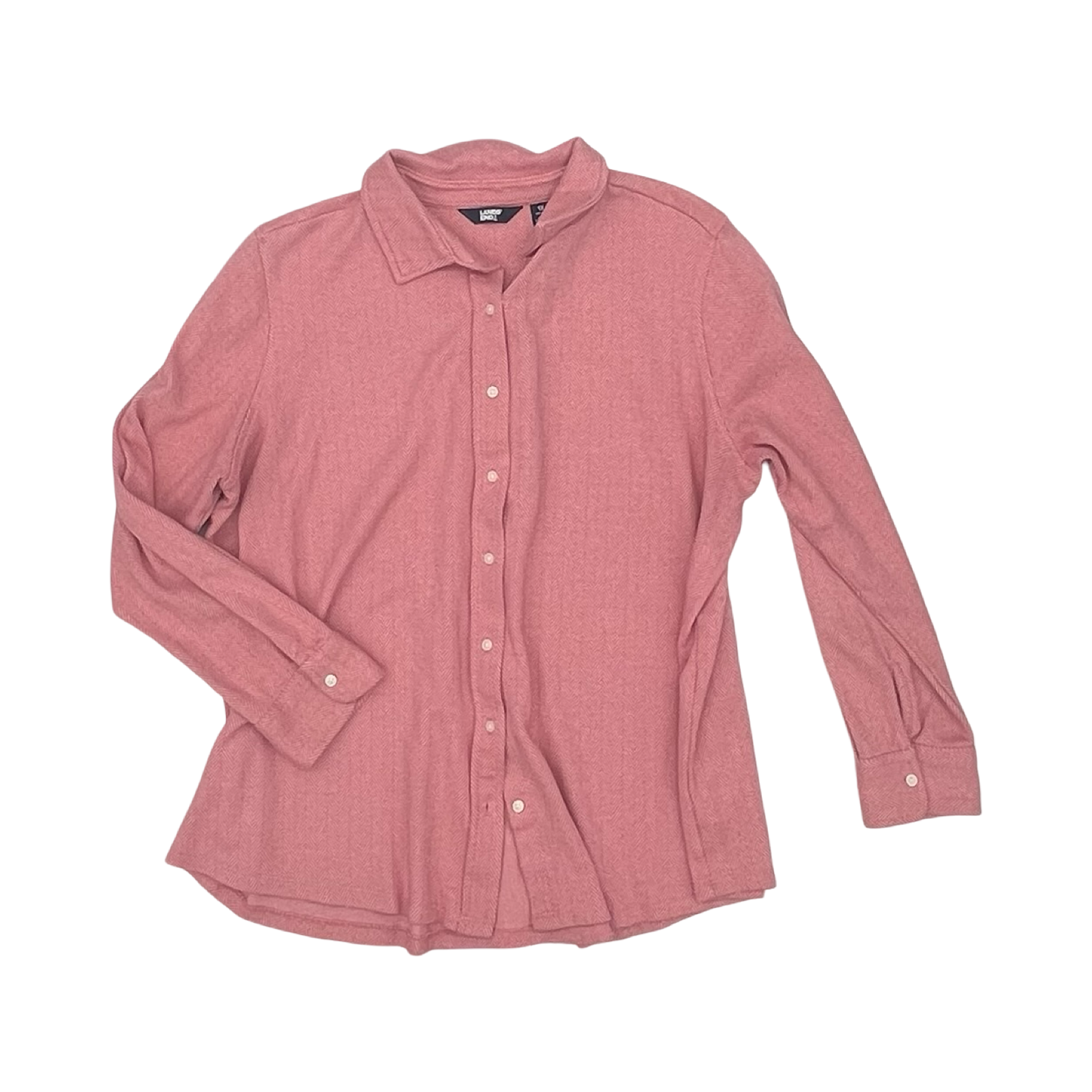 Top Ls By Lands End In Pink, Size:1X