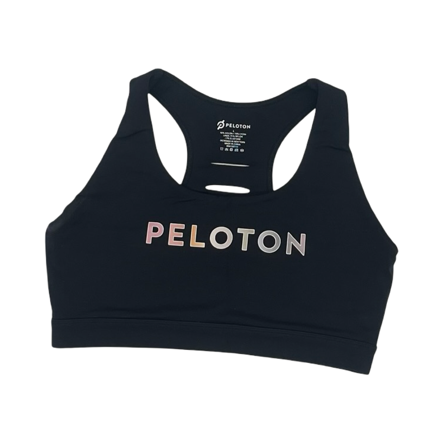 Athletic Bra By Peloton In Black, Size:L