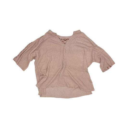 Top 3/4 Sleeve By Pol In Pink, Size:S