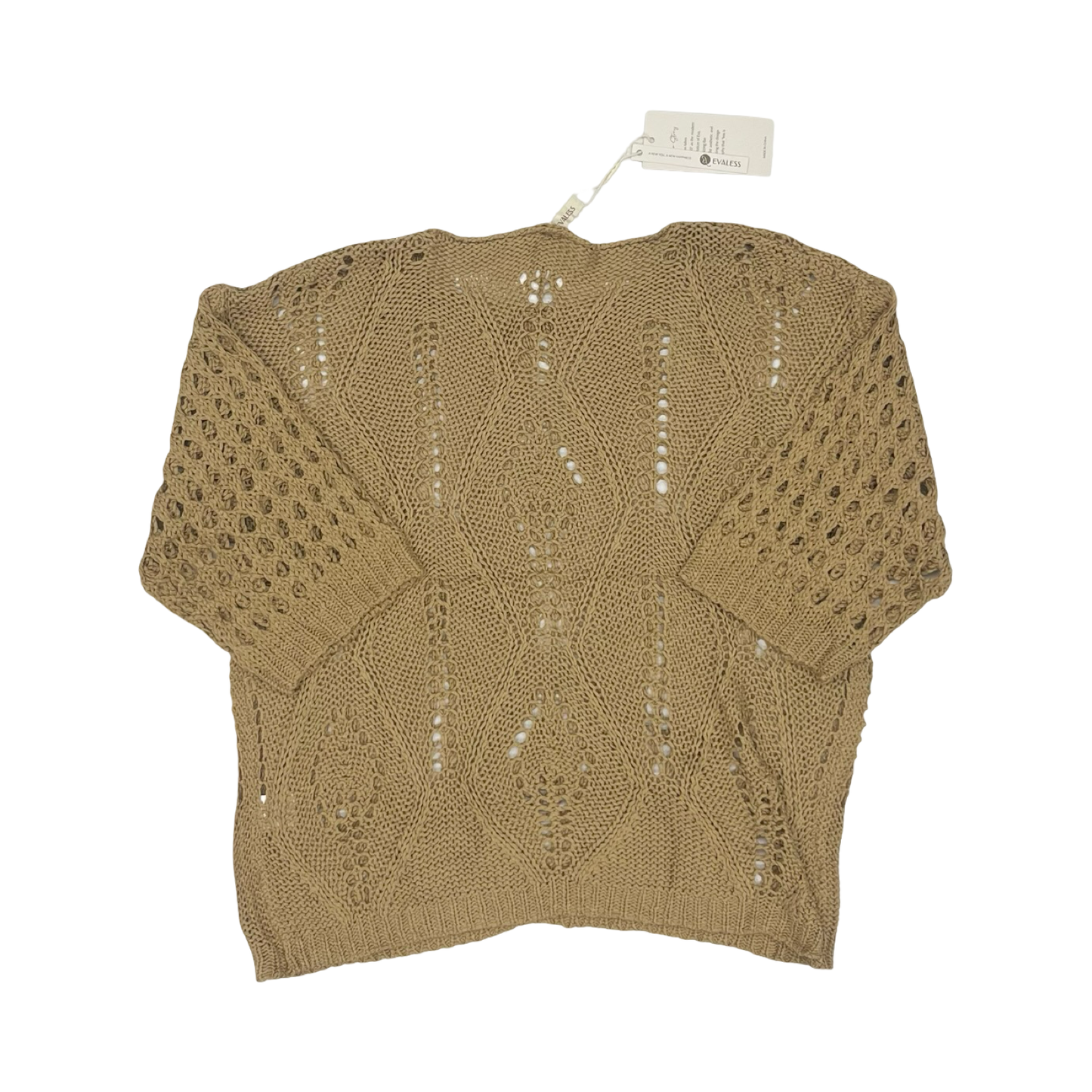 Sweater Ss By Clothes Mentor In Brown, Size:L