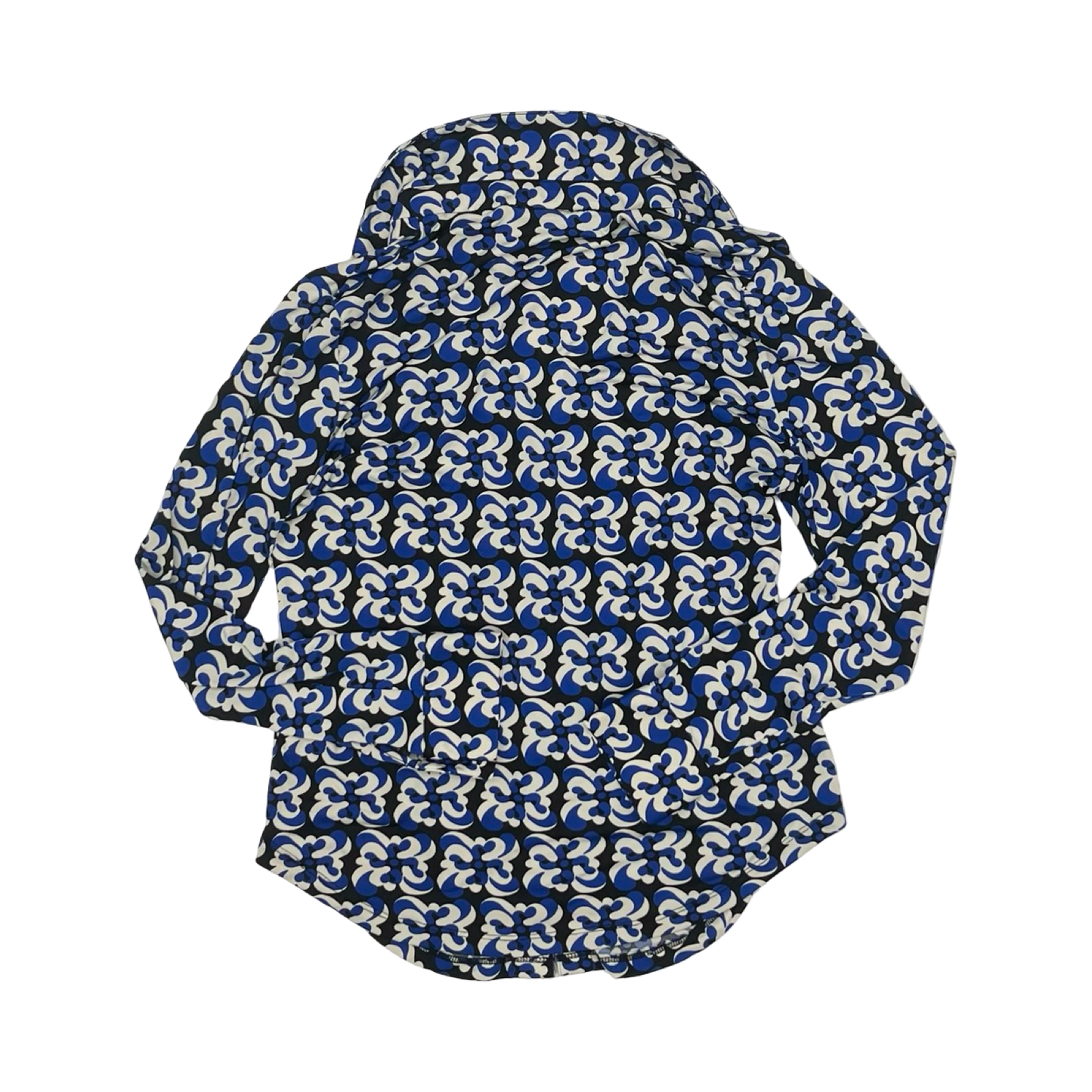 Blouse Ls By Philosophy In Blue & White, Size:M