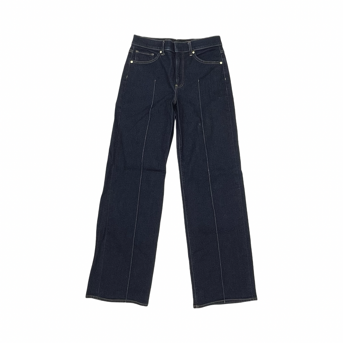 Jeans Wide Leg By Express In Blue Denim, Size:6