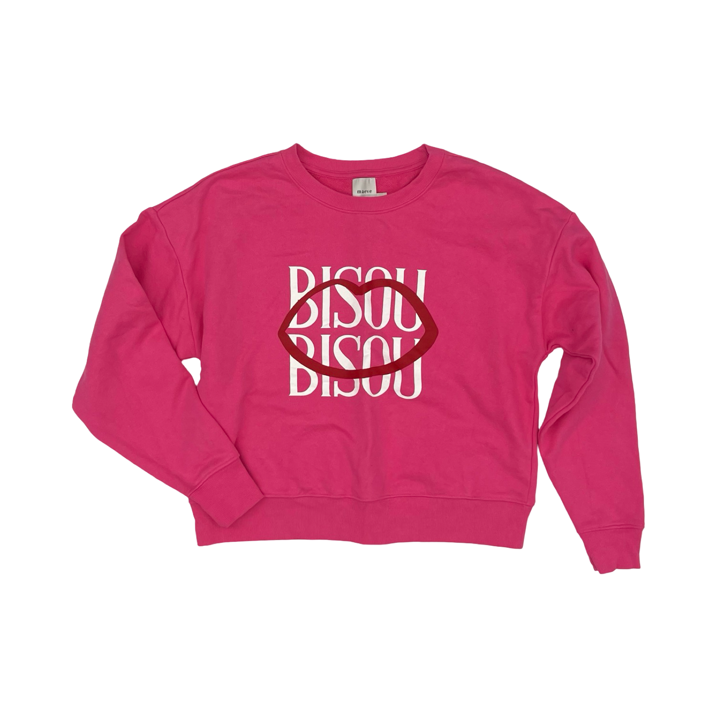 Sweatshirt Crewneck By Maeve In Pink, Size:Xs