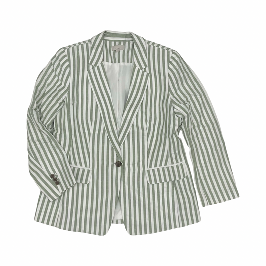 Blazer By Loft In Green & White, Size:L