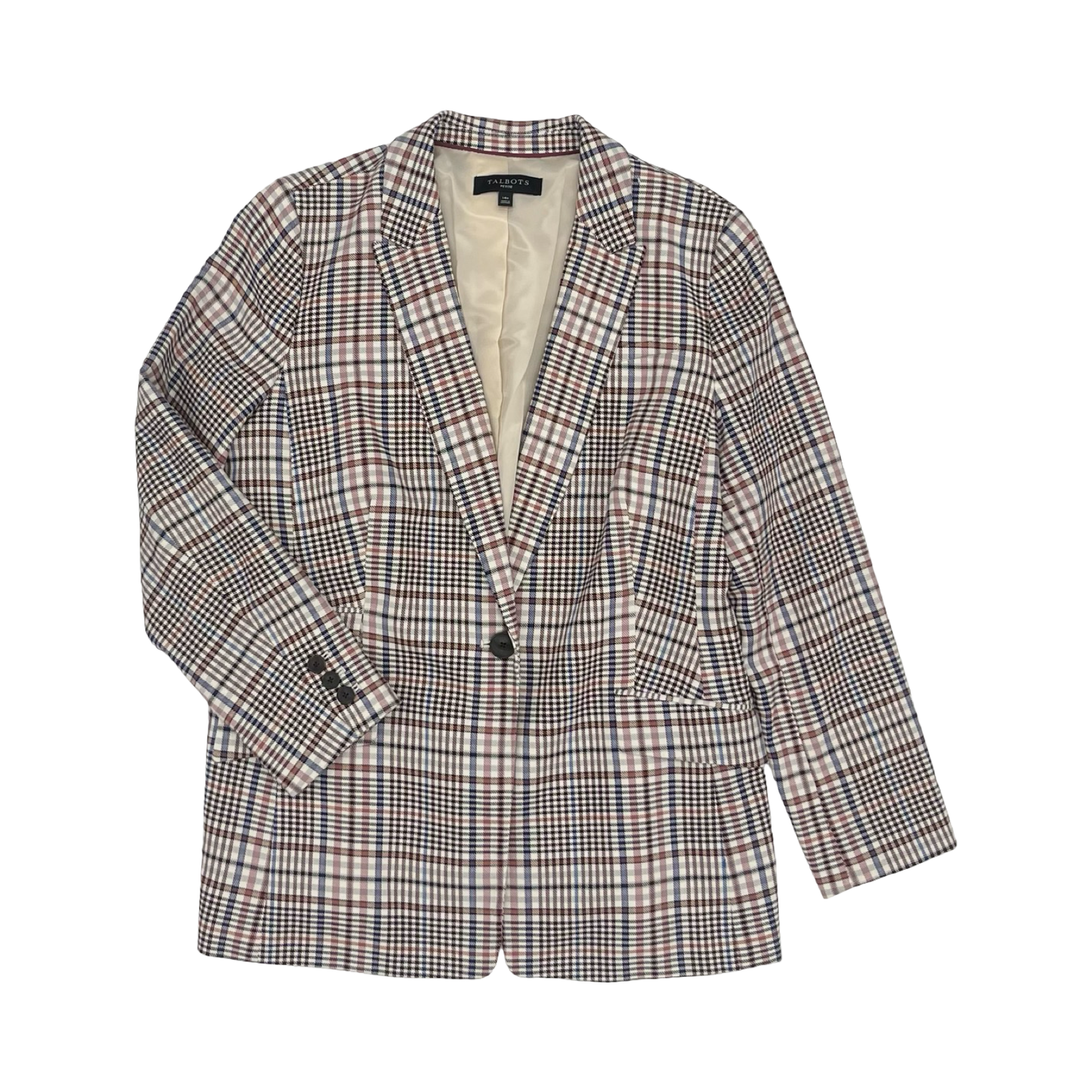 Blazer By Talbots In Plaid Pattern, Size:Xlp