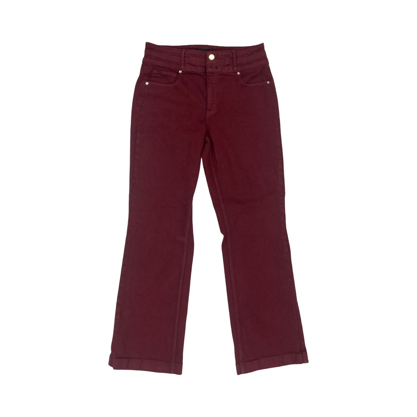 Jeans Straight By White House Black Market In Red Denim, Size:8