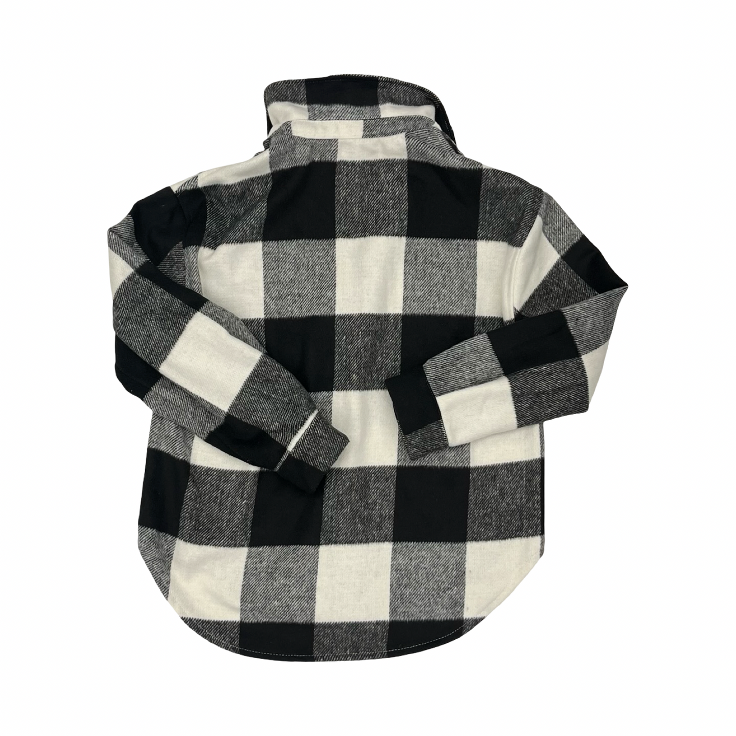 Jacket Shirt By Love Tree In Black & White, Size:M