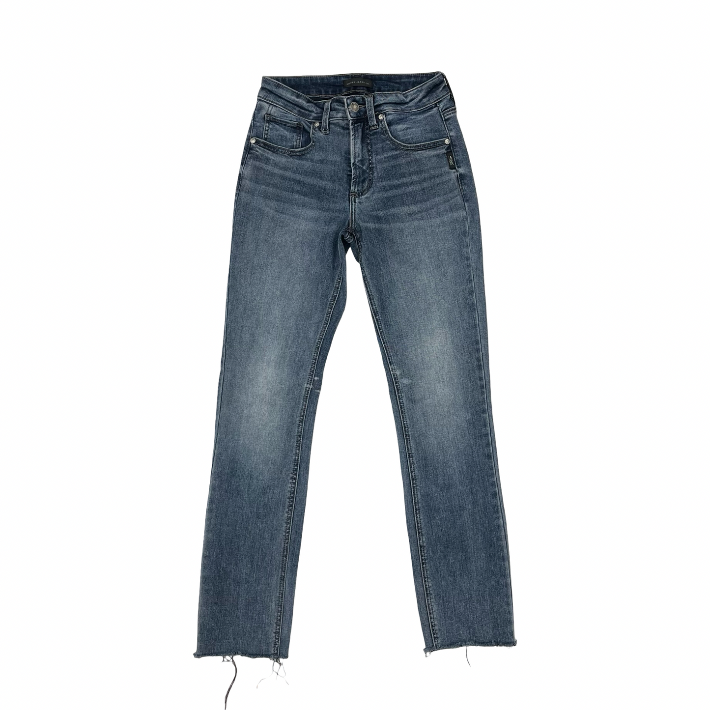 Jeans Straight By Silver In Blue Denim, Size:2