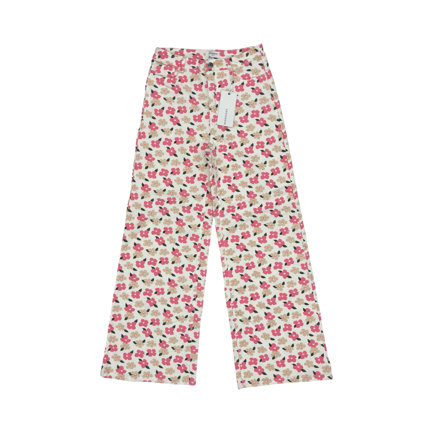 Jeans Wide Leg By Anniewear In Floral Print, Size:S