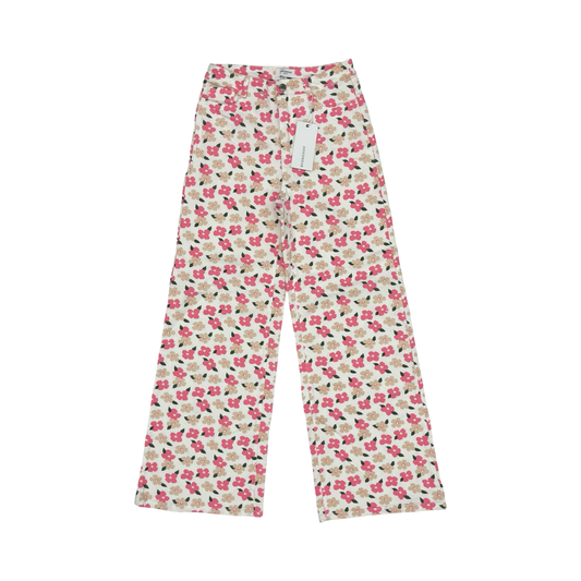 Jeans Wide Leg By Anniewear In Floral Print, Size:S