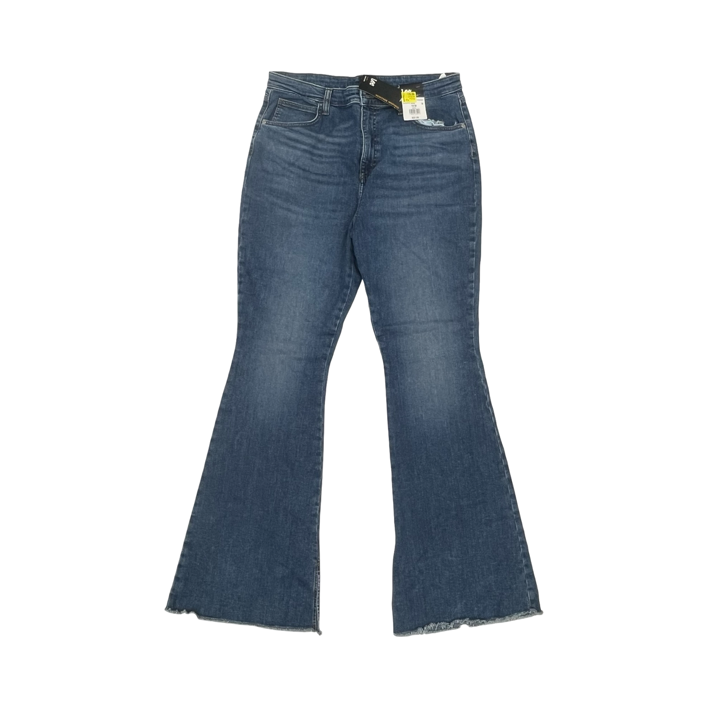 Jeans Flared By Lee In Blue Denim, Size:16