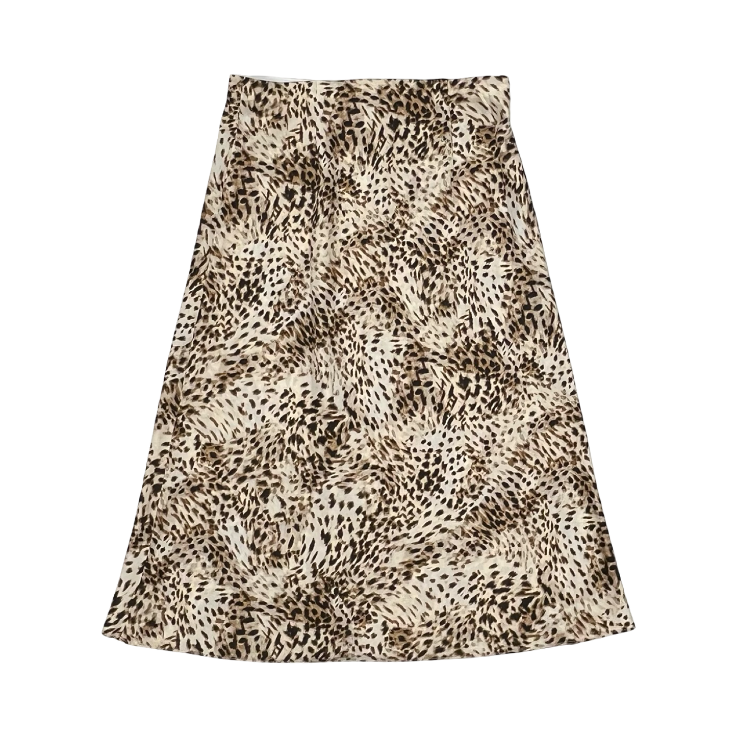 Skirt Midi By Loft In Leopard Print, Size:L