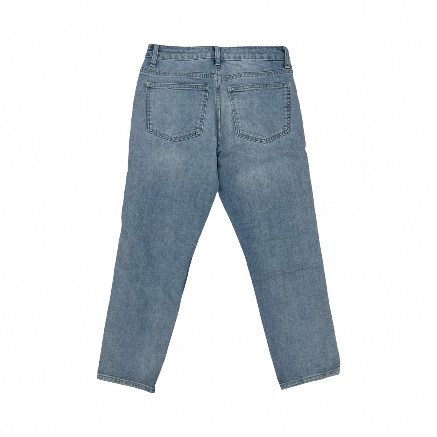 Jeans Straight By Topshop In Blue Denim, Size:6