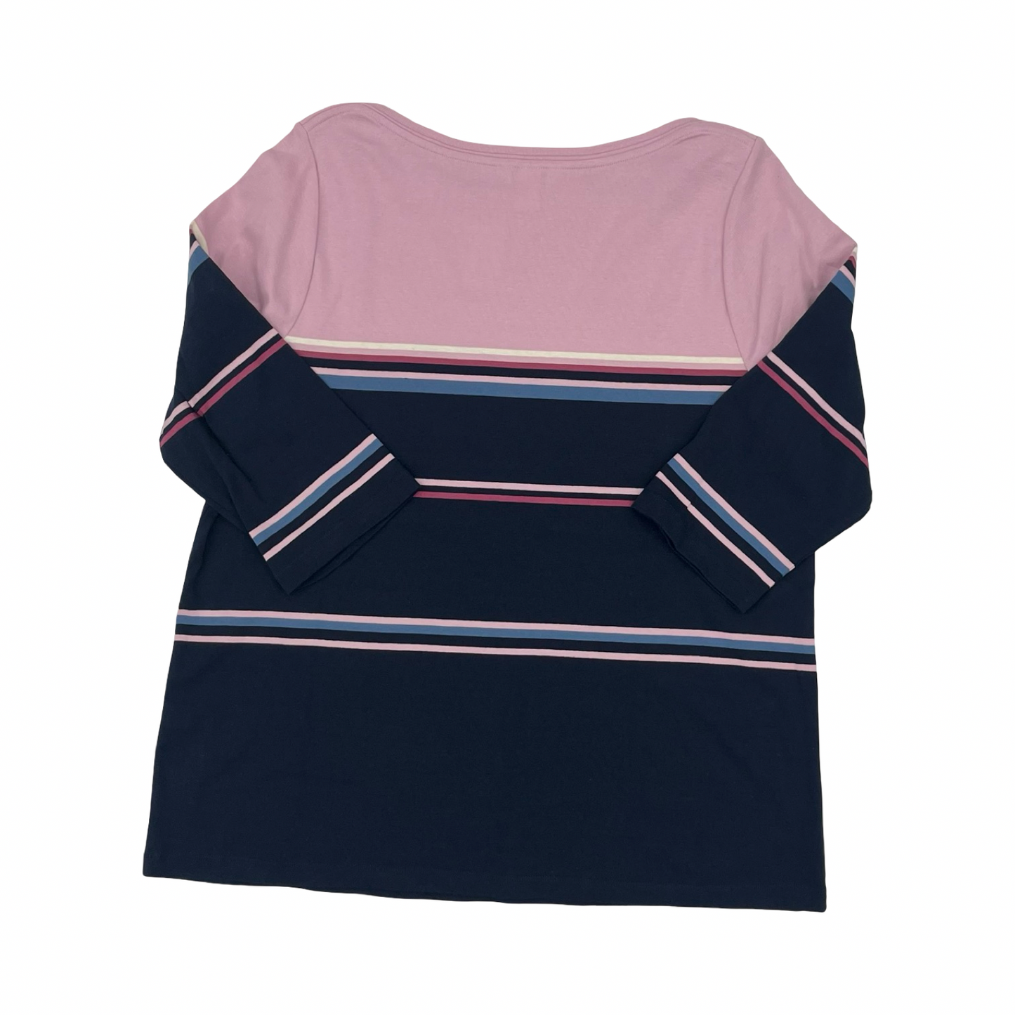 Top 3/4 Sleeve By Cj Banks In Blue & Purple, Size:1X