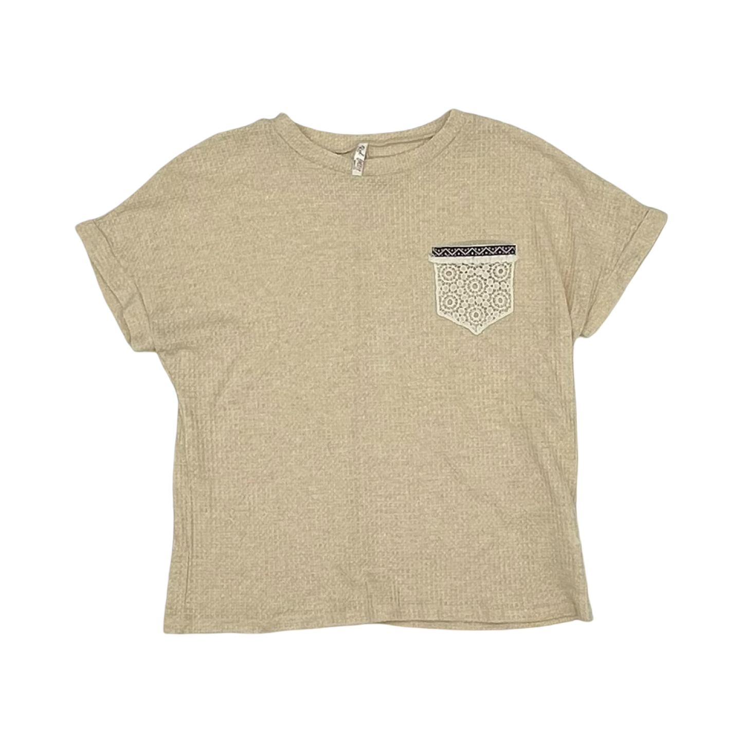 Top Ss By Clothes Mentor In Tan, Size:S