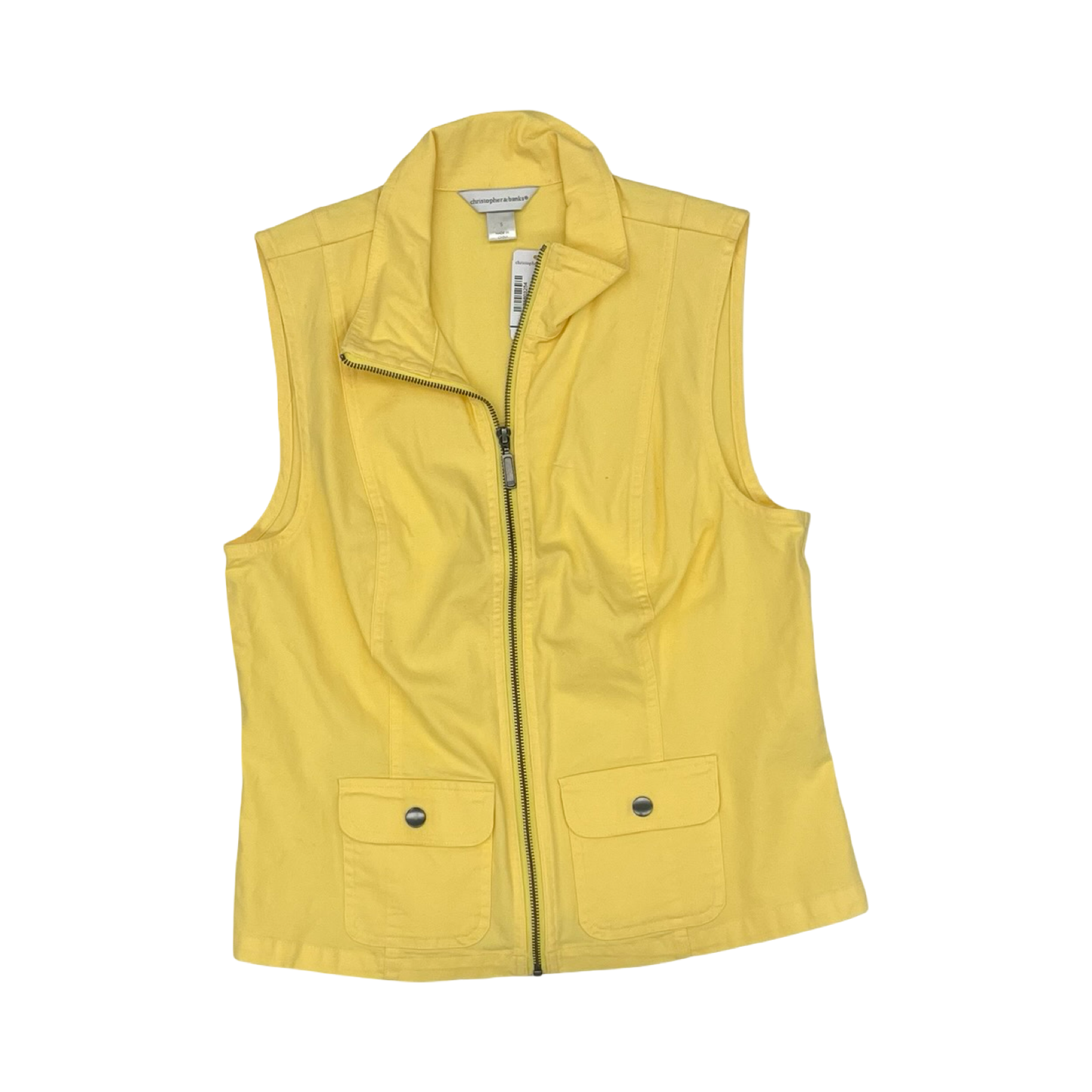 Vest Other By Christopher And Banks In Yellow, Size:S