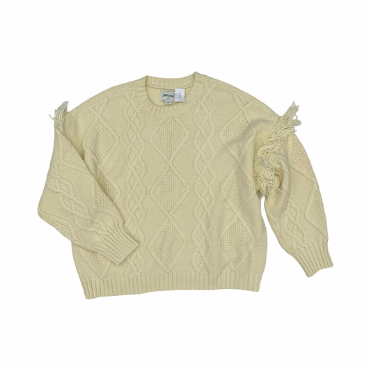 Sweater By American Eagle In Cream, Size:Xl