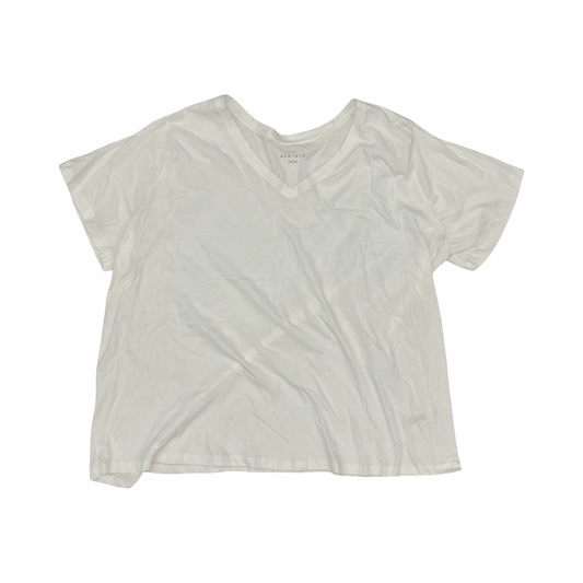 Top Ss By Ava & Viv In Cream, Size:3X