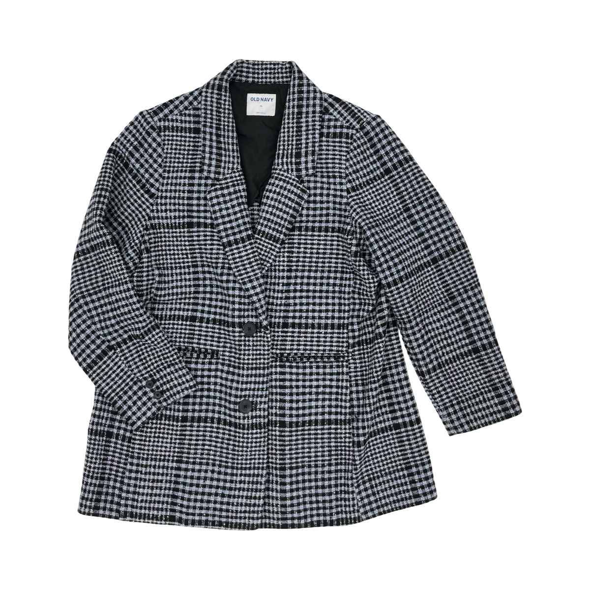 Coat Peacoat By Old Navy In Black & Grey, Size:Xl