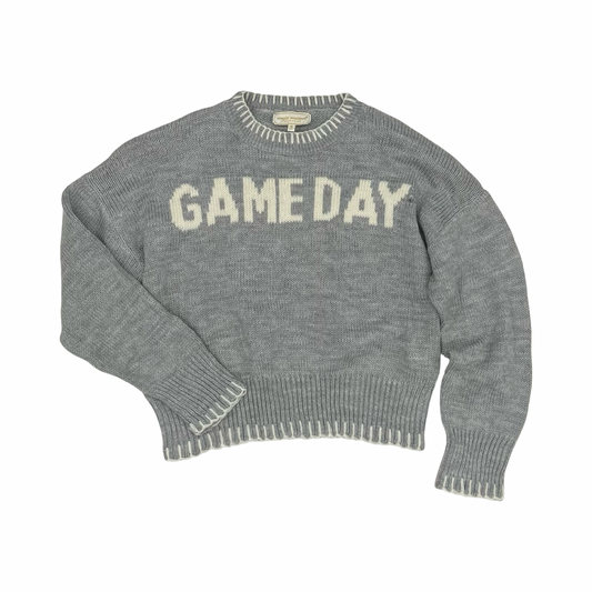 Sweater By Simply Southern In Grey, Size:M