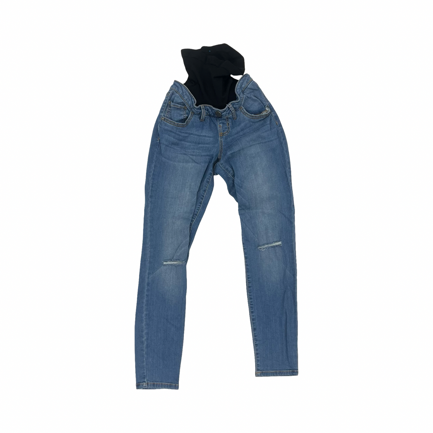 Mat Jeans By Motherhood In Blue Denim, Size:S