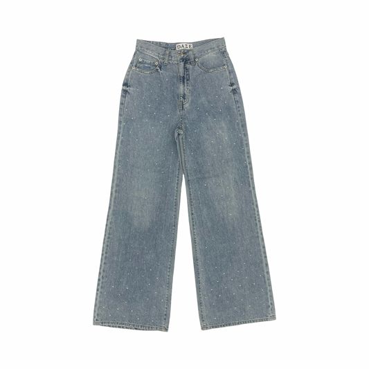 Jeans Wide Leg By Daze In Blue Denim, Size:2