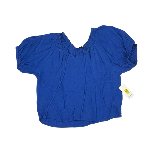 Blouse 3/4 Sleeve By Karen Kane In Blue, Size:S