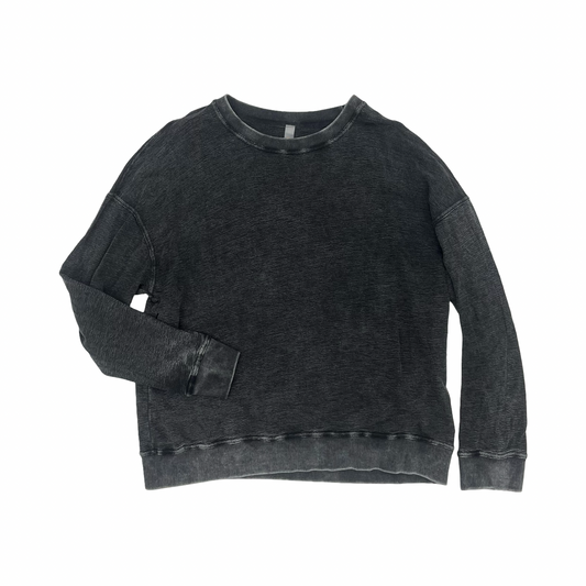 Athletic Top Ls Crewneck By Mono B In Grey, Size:L