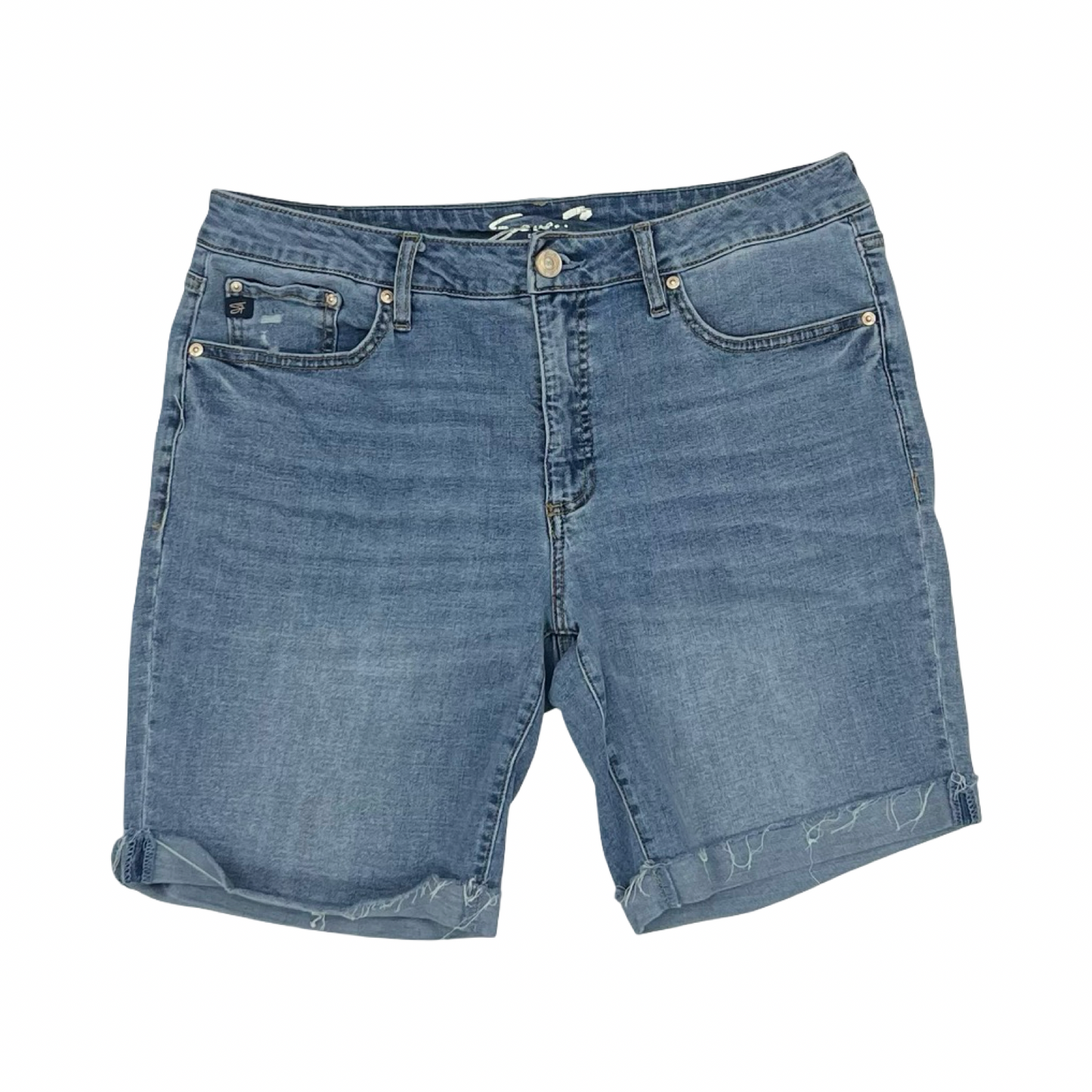 Shorts By Seven 7 In Blue Denim, Size:10