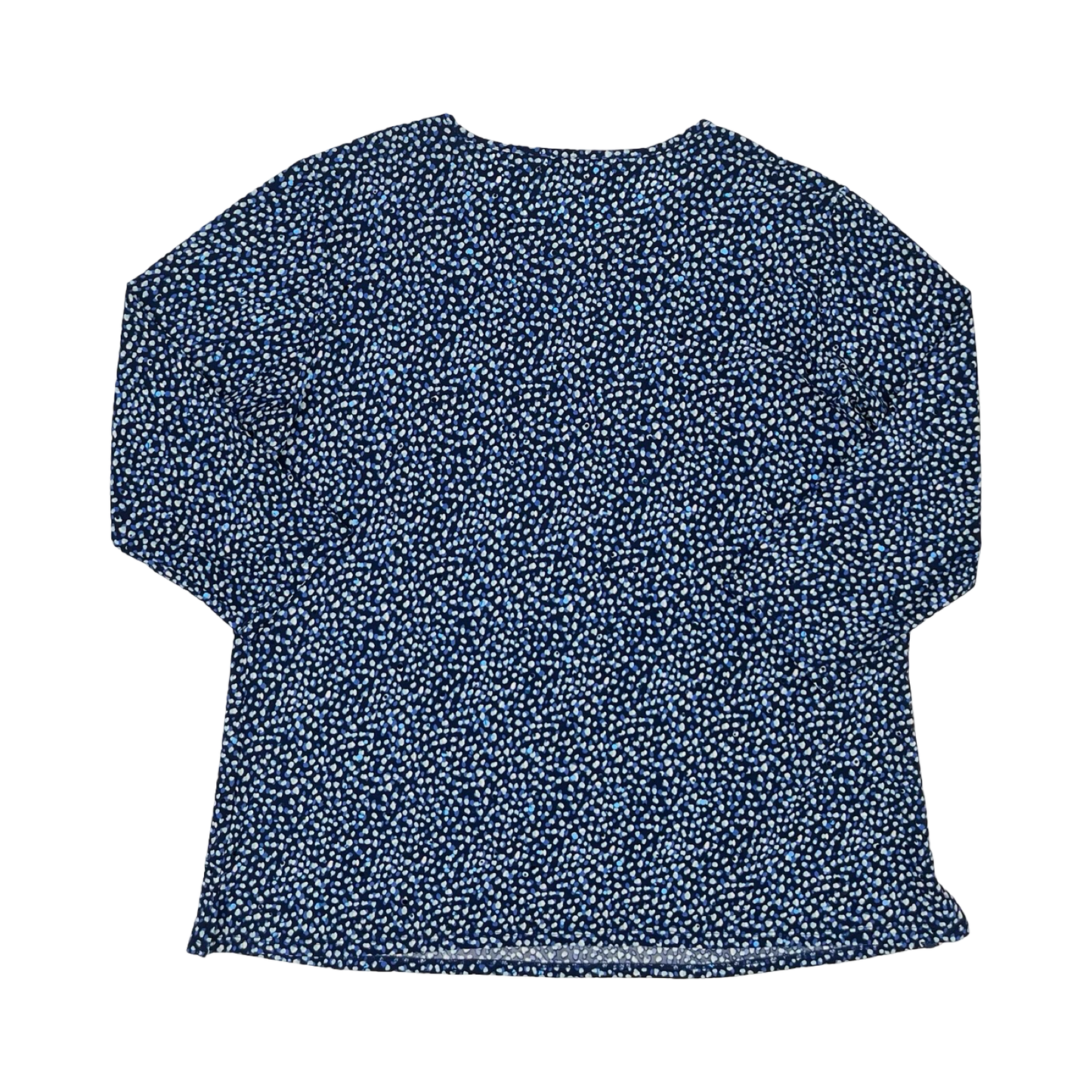 Blouse Ls By Emily Daniels In Blue, Size:Xl