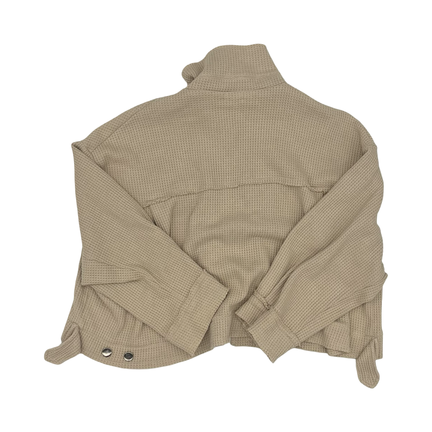 Jacket Shirt By Pol In Tan, Size:S